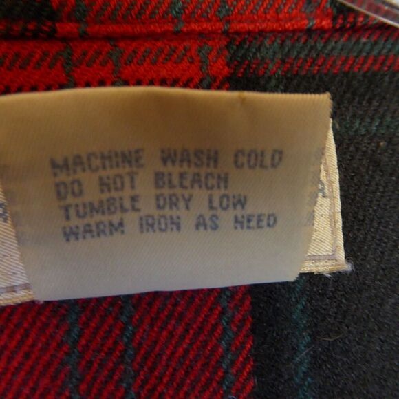 Vintage River Trader Shirt Men Large Red Black Shacket Flannel Jacket Pockets - Picture 9 of 9